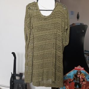 Olive green over shirt